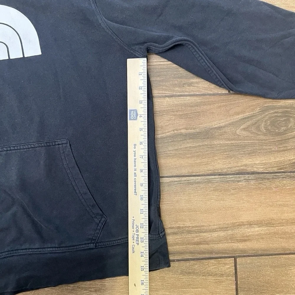 The North Face Hoodie Mens Large Black Big Logo Pullover Sweatshirt